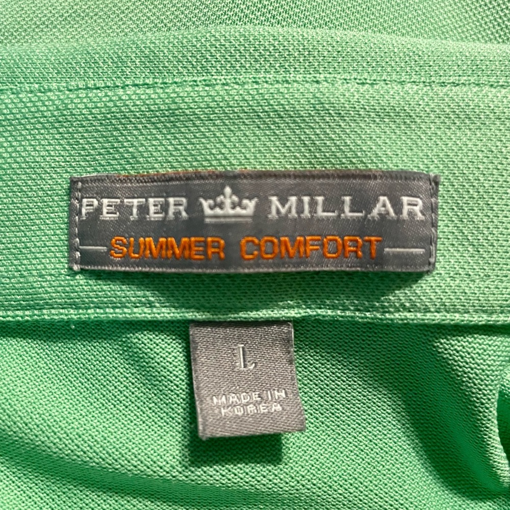 Peter Millar short sleeve 3 button golf shirt - Summer Comfort - size L - EUC!!!